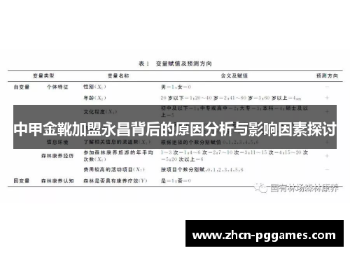 中甲金靴加盟永昌背后的原因分析与影响因素探讨